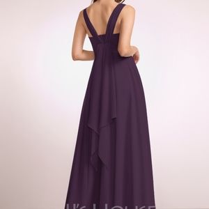 Plum bridemaid dress